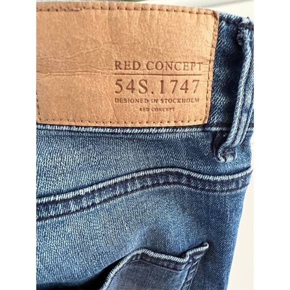 H&M Divided‎ Medium Wash Distressed Skinny Jeans Low/Mid-Rise US 6 - Picture 6 of 6